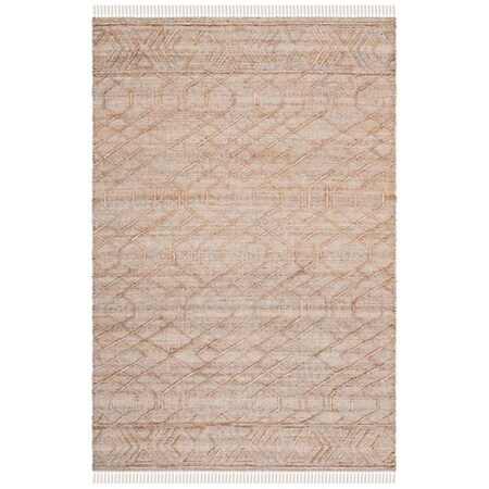 Safavieh 6 x 6 ft. Natural Fiber Global Hand Loomed Square Rug Natural & Beige NFB407A-6SQ